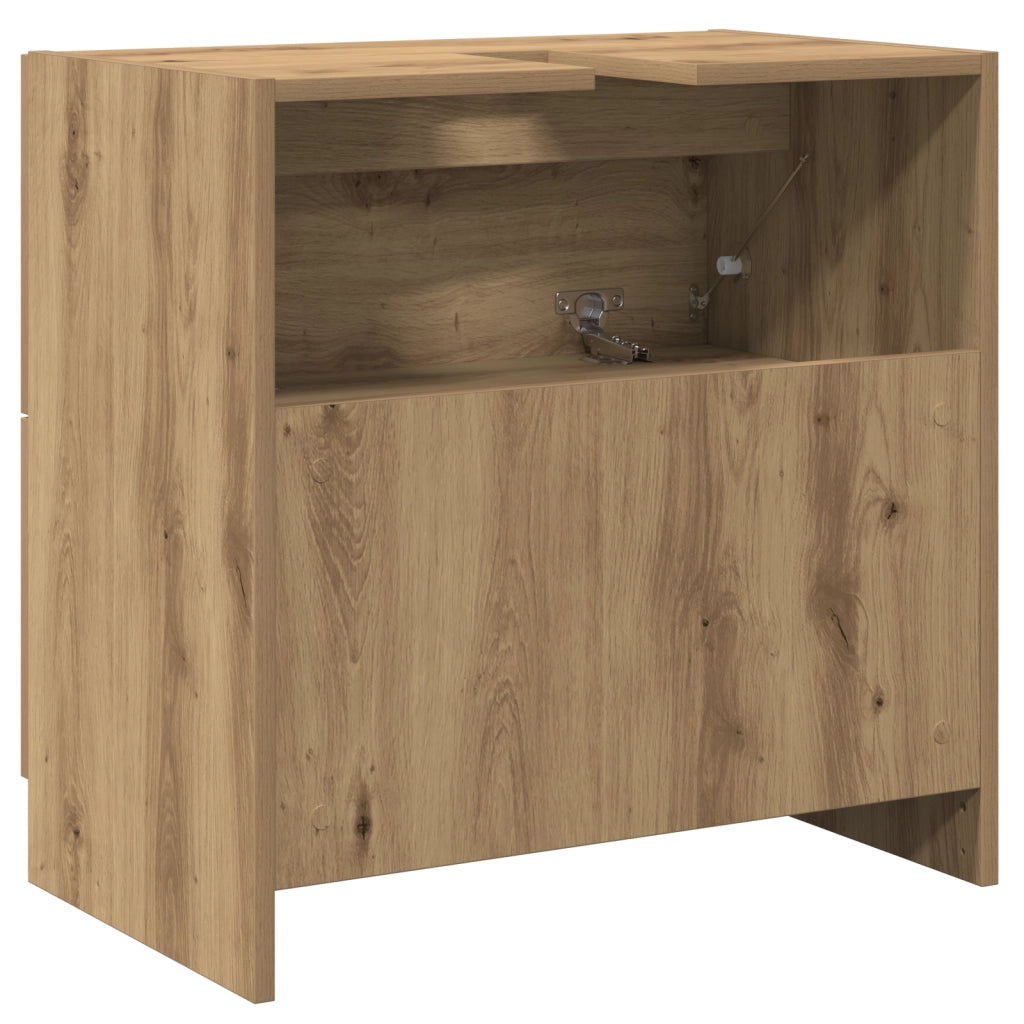 Mobile lavabo Rovere artigianale 59x37x59 cm Legno ingegnerizzato