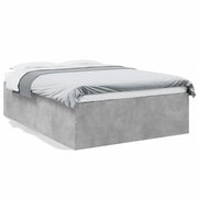 Letto matrimoniale | Letto per adulti | Giroletto Grigio Cemento 120x190 cm in Legno Multistrato