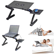 Trade Shop - Tavolo Pieghevole Portatile Per Notebook Pannello Porta Mouse Dissipartore -