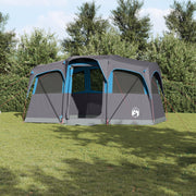 Tenda familiare con finestre Dome blu impermeabile per 10 persone