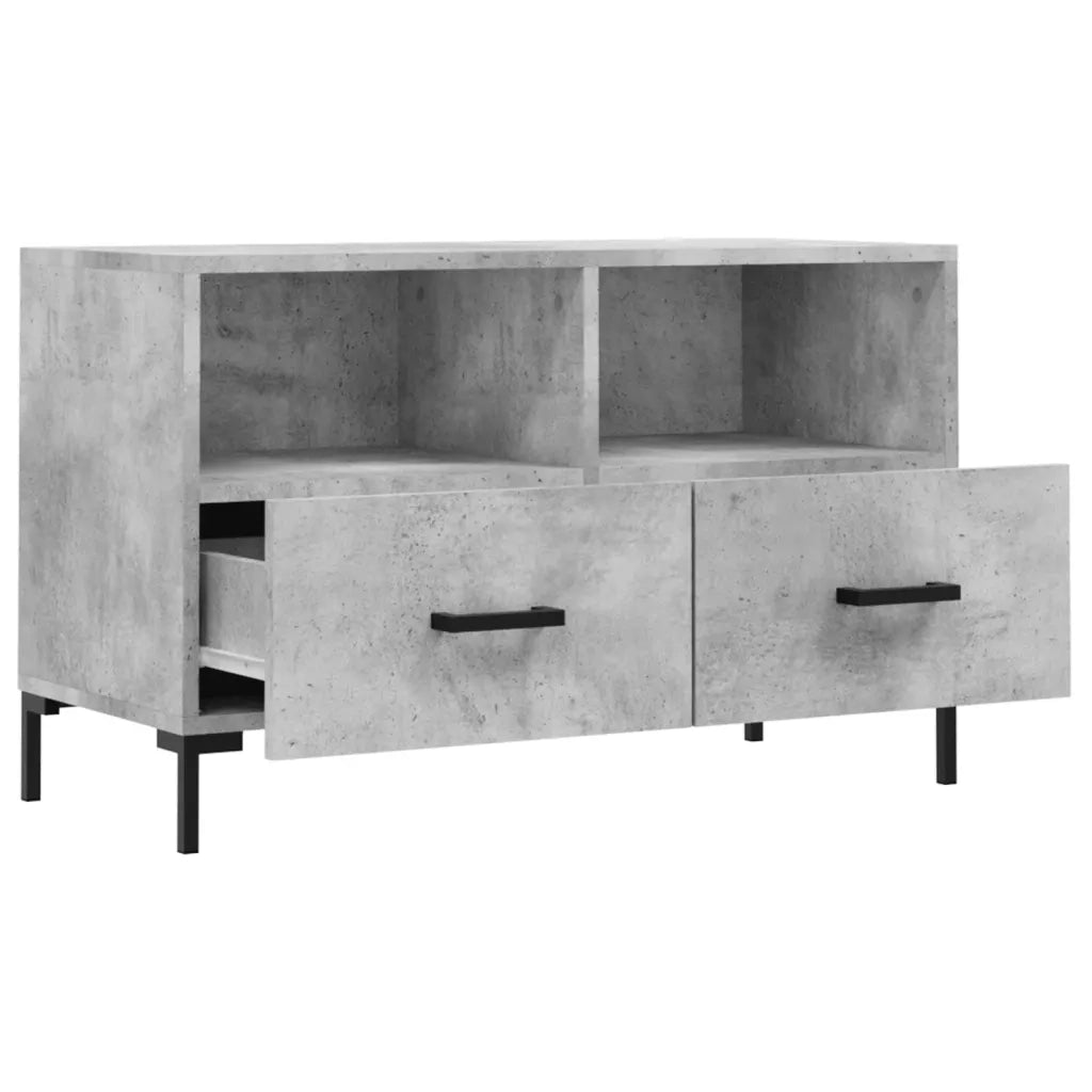Mobile per TV-Credenza TV-Console TV Grigio Cemento 80x36x50 cm Legno Multistrato 653541