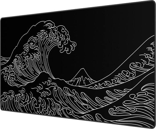Tappeto di gioco XXL - acqua resistente e antiscivolo - 1 pezzo - nero - 900 x 400mm