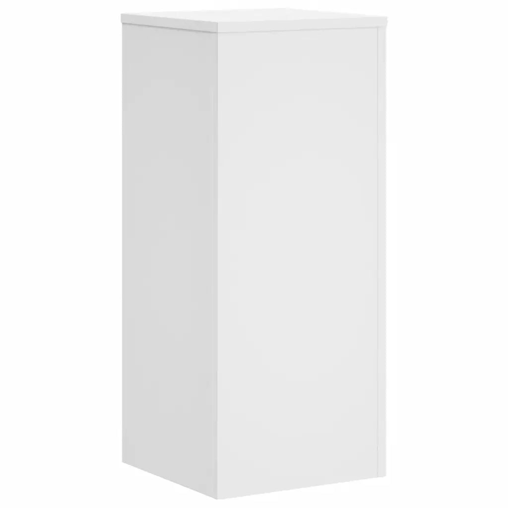 Supporti per Piante 2 pz Bianchi 30x30x70 cm Legno Multistrato