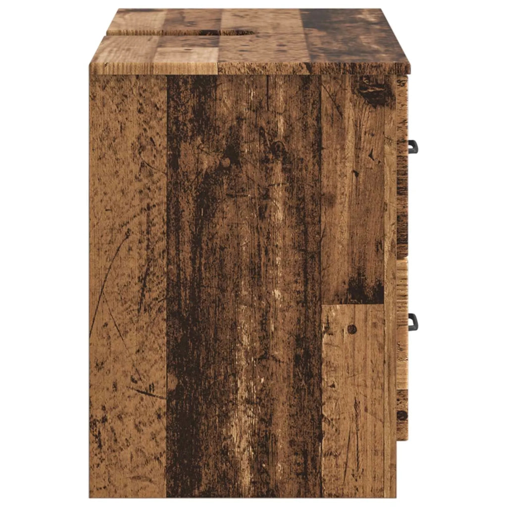 Armadio per Lavabo da Bagno UTRECHT Legno antico 897683