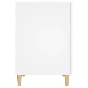 Scrivania Bianca 140x50x75 cm in Legno Multistrato 812762