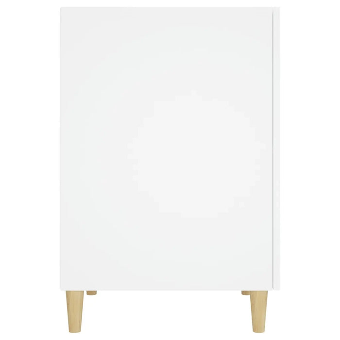 Scrivania Bianca 140x50x75 cm in Legno Multistrato 812762