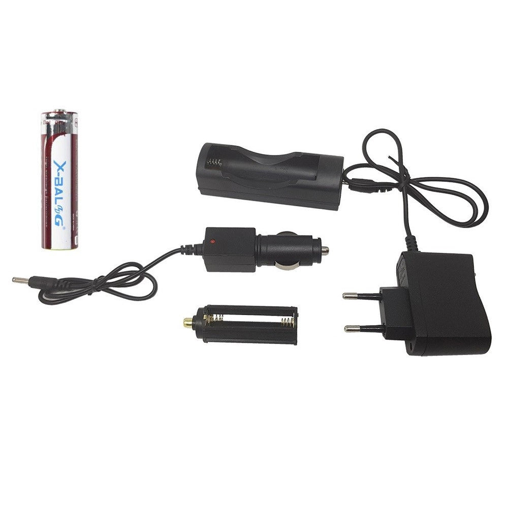 Trade Shop - Torcia Led A Batteria Ricaricabile Con Slitta Per Softair Controllo Remoto Q1891 -