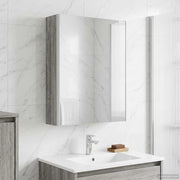Mobiletto per specchio da bagno Grigio Sonoma 889236