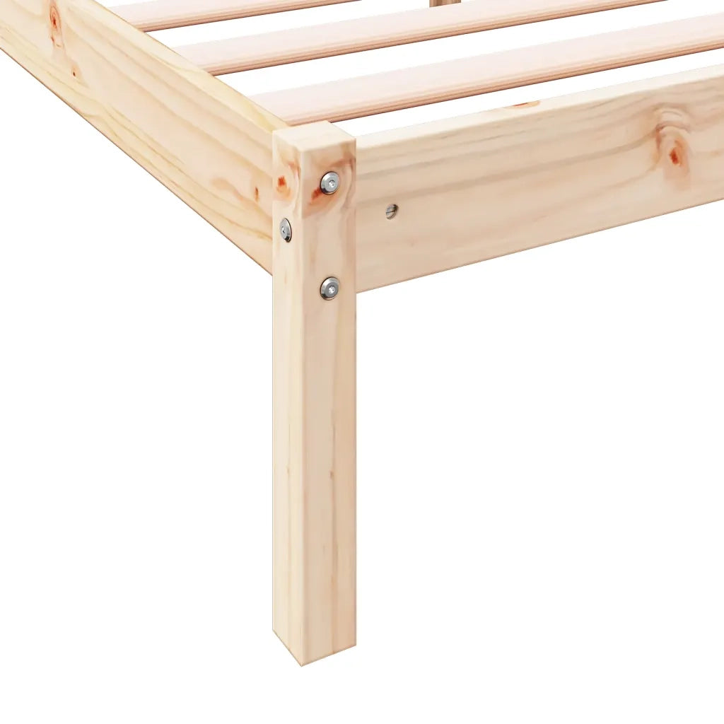 Letto Extra Lungo senza Materasso 200x220 cm in Legno di Pino 852426