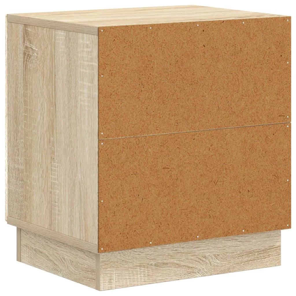 Set di 2 Comodini | Armadio da Notte | Mobiletto da notte Rovere Sonoma 43 x 34,5 x 47 cm