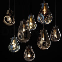 Lampada Da Soffitto Pensile Di Vetro APP328-1CP Amber