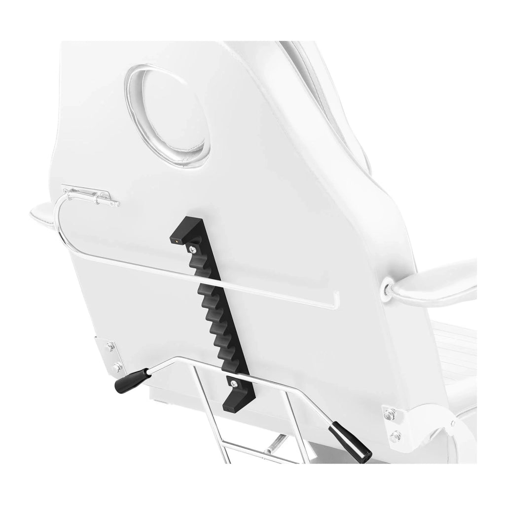 Poltrona estetica professionale in PVC sintetico ferro e acciaio inox bianca 14_0001661