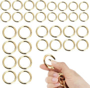 32 O-ring aghi di karabina rotondi - 20/24/276/34 mm - anelli di serraggio in acciaio inox