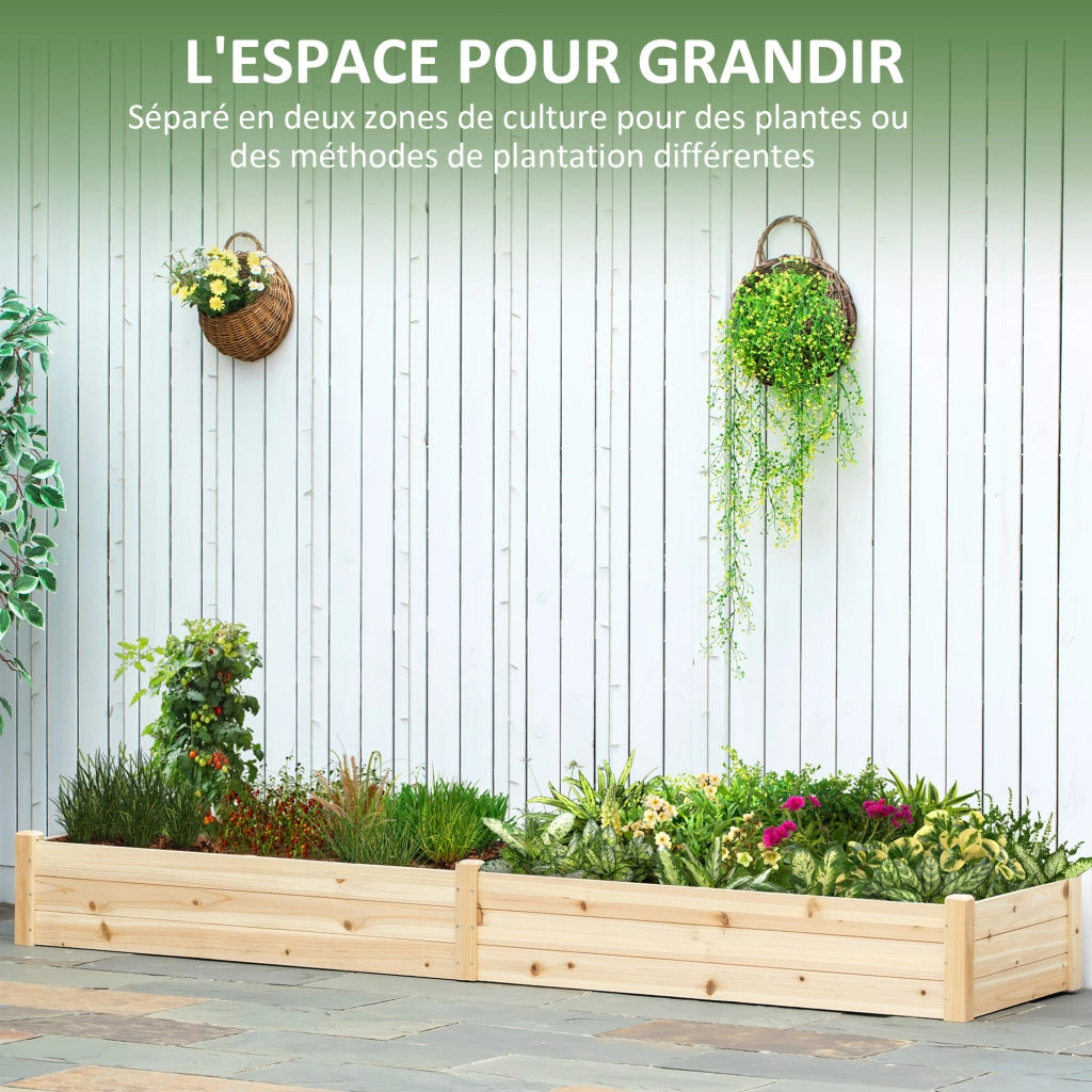 Letto da Giardino ¨C zephmum ¨C Legno di Pino 244x61.5x27 cm