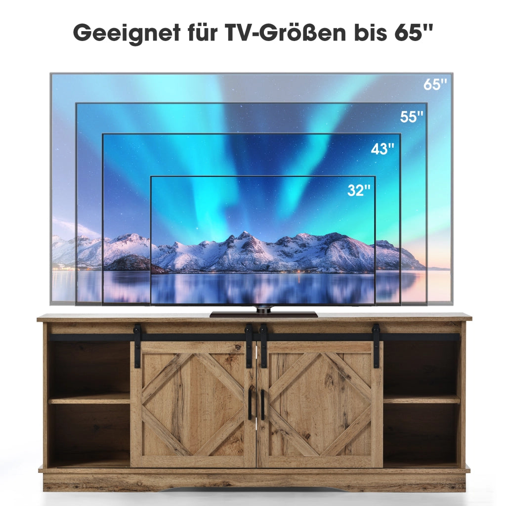 MOBILE TV 150x40x60 cm con ante scorrevoli Brown