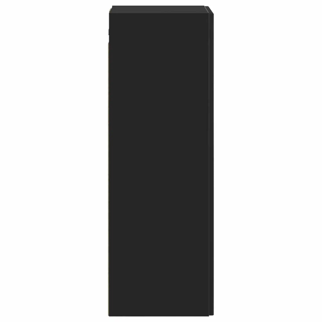 Mobiletto da Bagno a Muro Nero 33 x 34,5 x 60 cm 890663