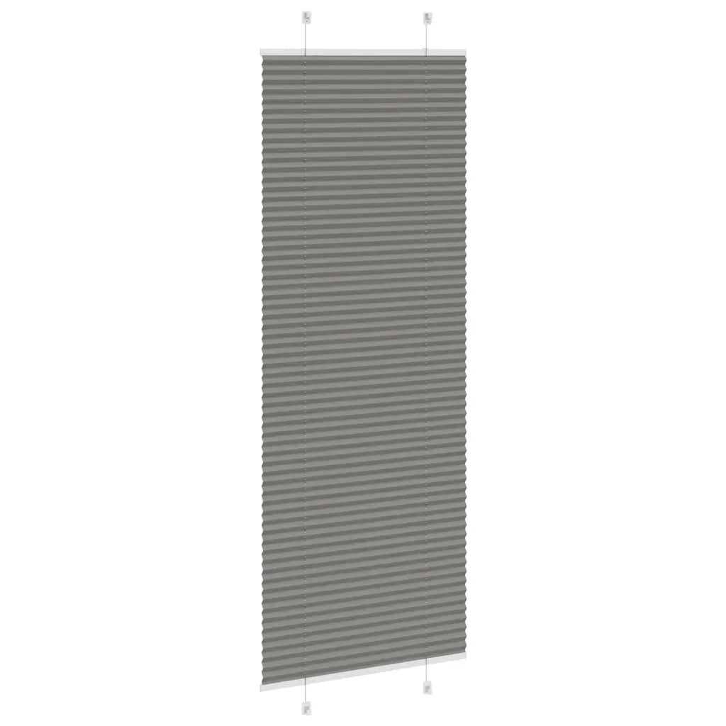 Tenda Plissettata Antracite 75x200 cm Larghezza Tessuto 74,4 cm 4015104