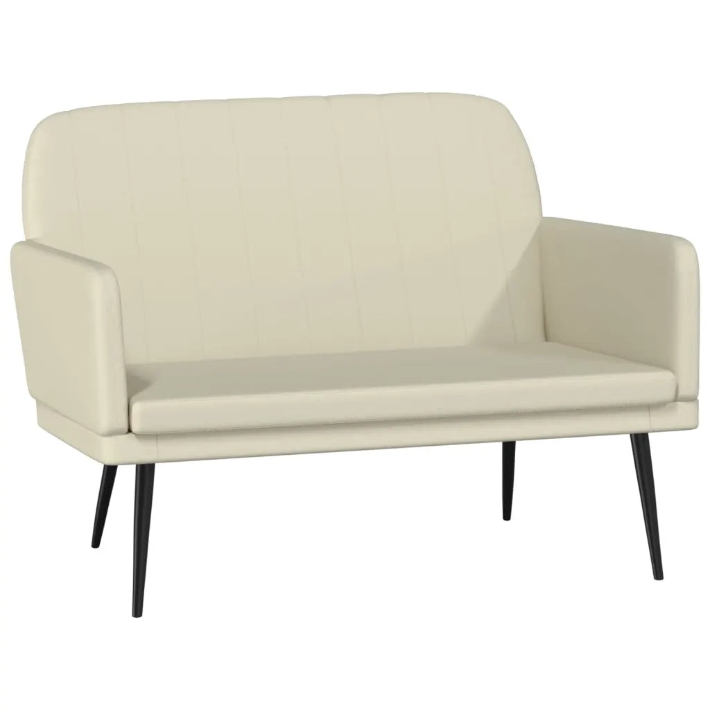Panca Crema 107x80x81 cm in Similpelle