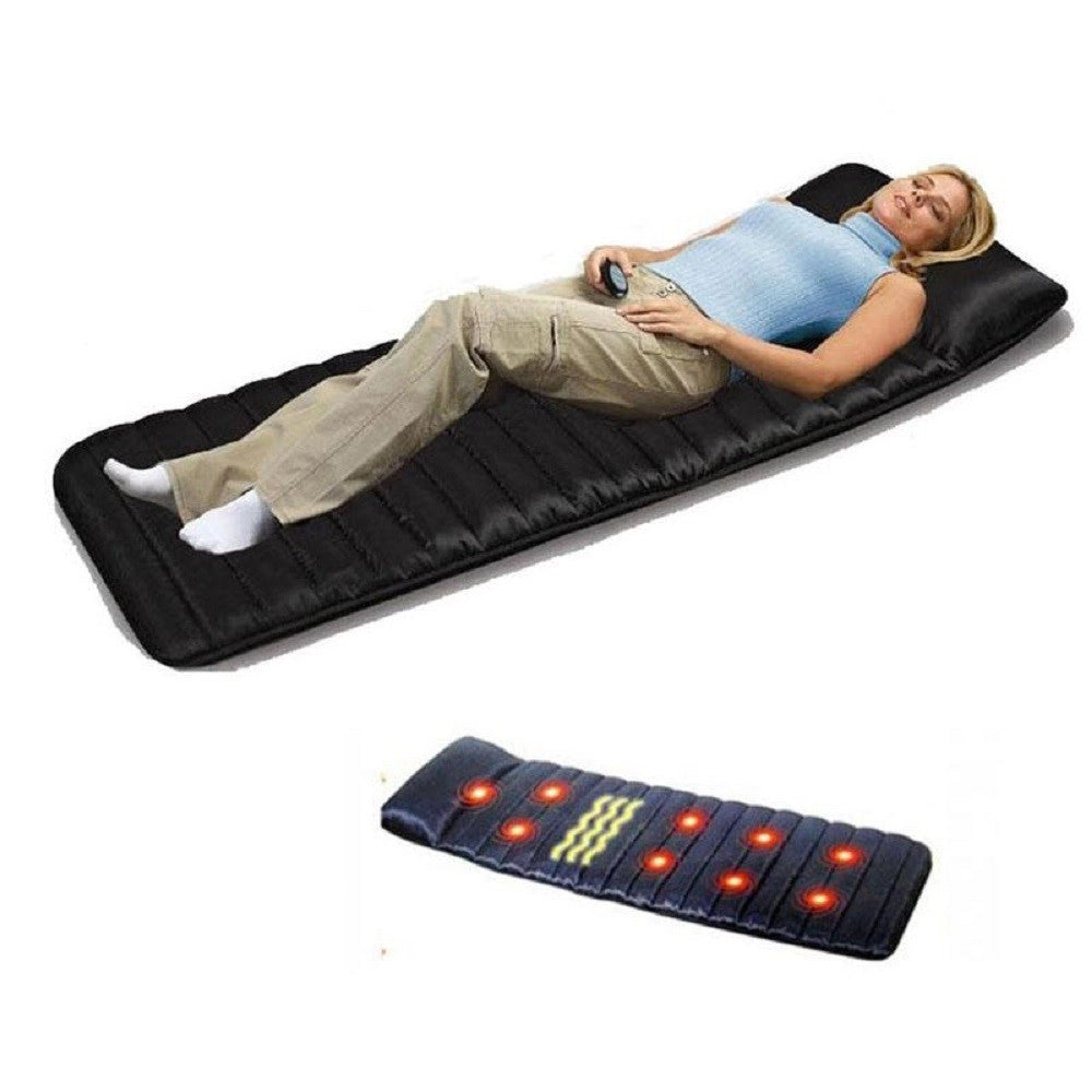 Trade Shop - Materassino Massaggiante Vibrante A 9 Zone Con 4 Aree Vibranti Massaggio Shiatsu -