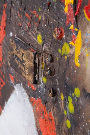 Dipinto su Tela Chitarre Arty 120x3,5x90 cm in Legno e Canvas