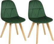 Set da 2 poltrone da pranzo in velluto - Poltrona da pranzo - Stile, Ergonomica e Comoda - Verde scuro

Modello: 
Dimensioni: 
Peso: 
Materiali: Velluto 
Colore: Verde scuro