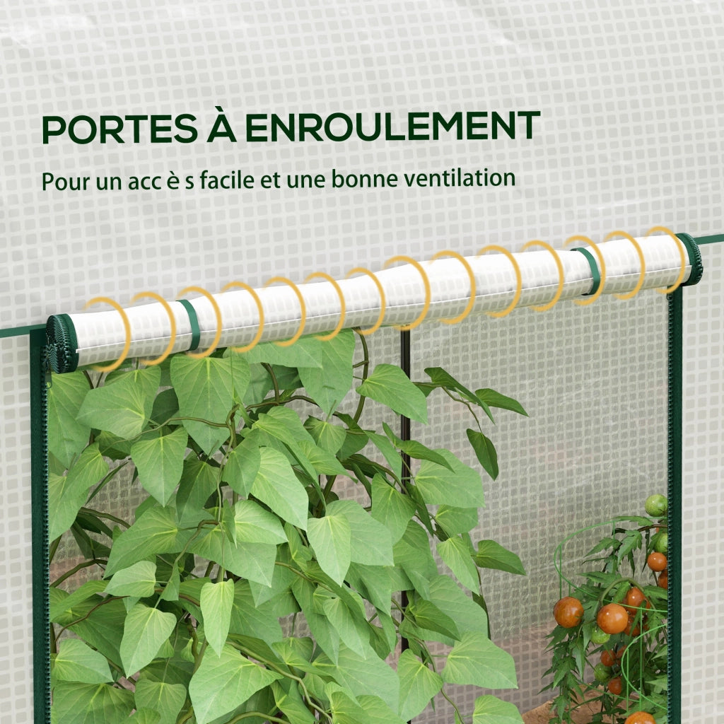 Serra da giardino ¨C zephmum ¨C 2 mq 2x1x1.78 m bianco