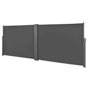 Tendalino parasole doppio parasole metallo e poliestere 2 x 300 cm grigio 03_0001631