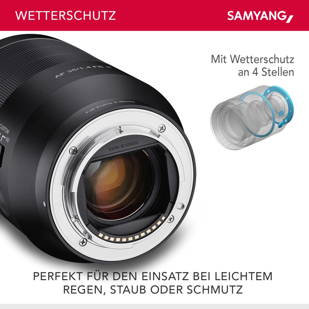 Obiettivo grandangolare AF 35mm F1.4 II FE per Sony E-Mount - Autofocus full frame e APS-C a focale fissa - per fotocamere mirrorless - A9 A7 A1 Alpha serie 6000