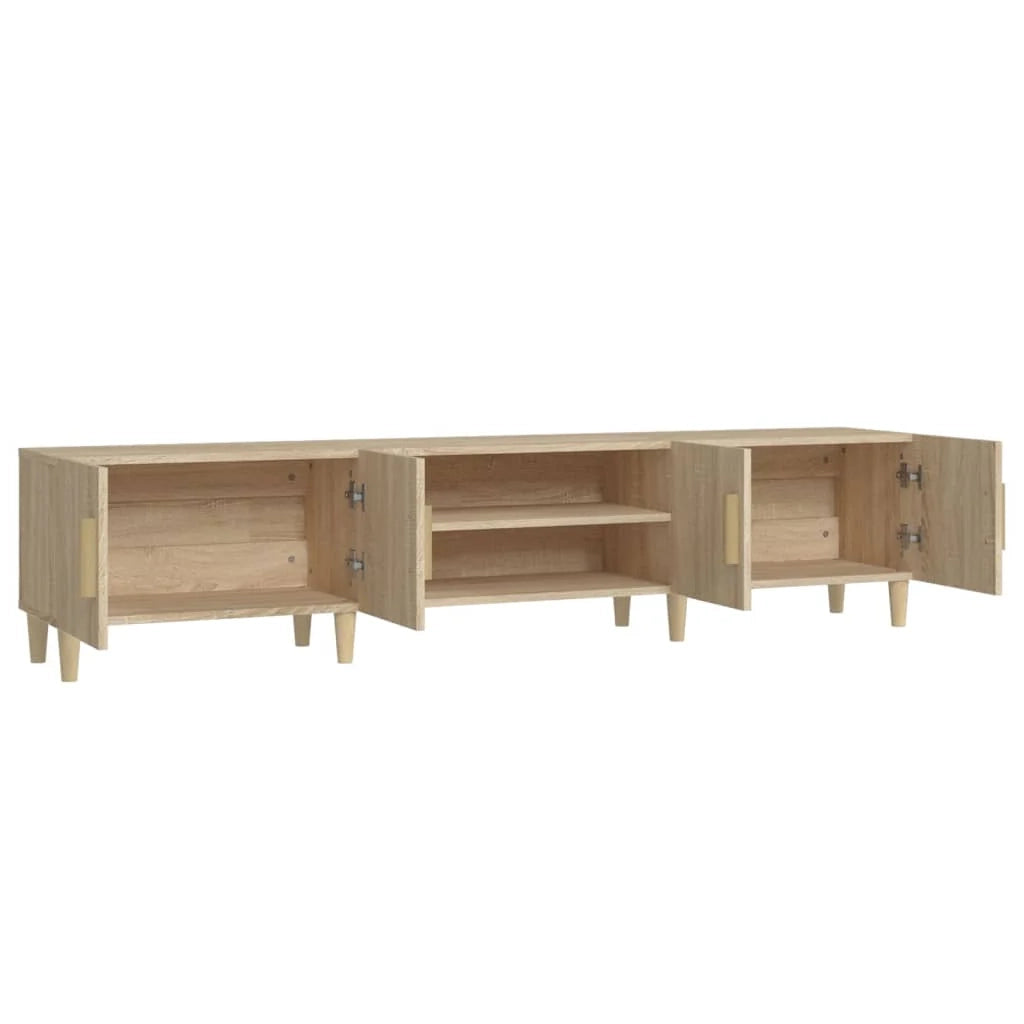 Mobile TV multimediale mensola TV mobile TV sala da pranzo soggiorno camera da letto rovere Sonoma 180 x 31,5 x 40 cm legno ingegnerizzato marrone 02_0028895