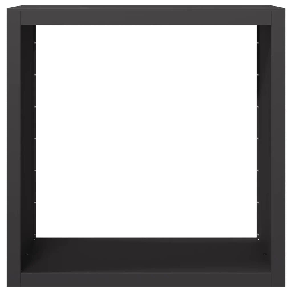 Portalegna 100 x 40 x 100 cm acciaio nero 02_0043686