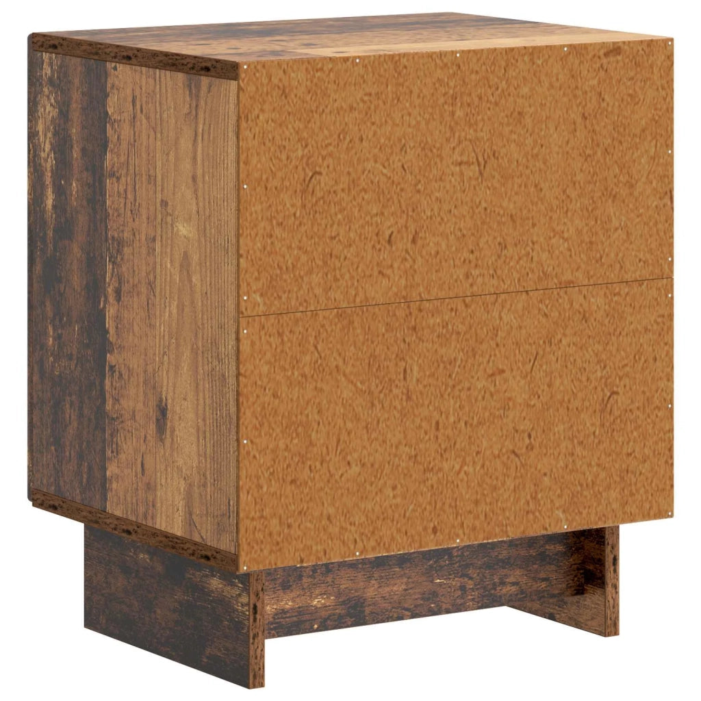 Armadio da Notte 2 pcs Legno antico 43 x 34,5 x 50 cm 893892
