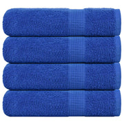 Asciugamani Doccia 4 pz Blu 70x140 cm 360 g/mÂ² 100% Cotone