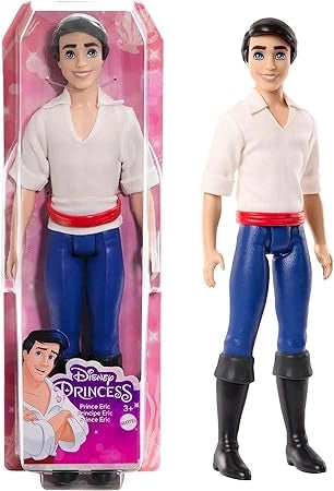 Disney Princess - Principe Eric bambola con look ispirato al film Disney La Sirenetta, giocattolo e regalo per bambini 3