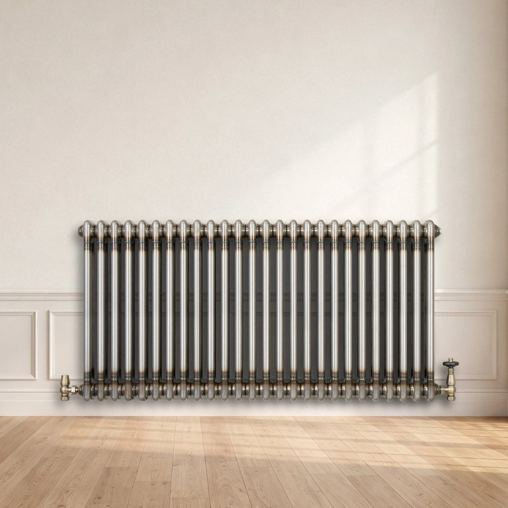Radiatore 2 Colonne Orizzontale Metallo Grezzo 600 x 1190 mm TRV