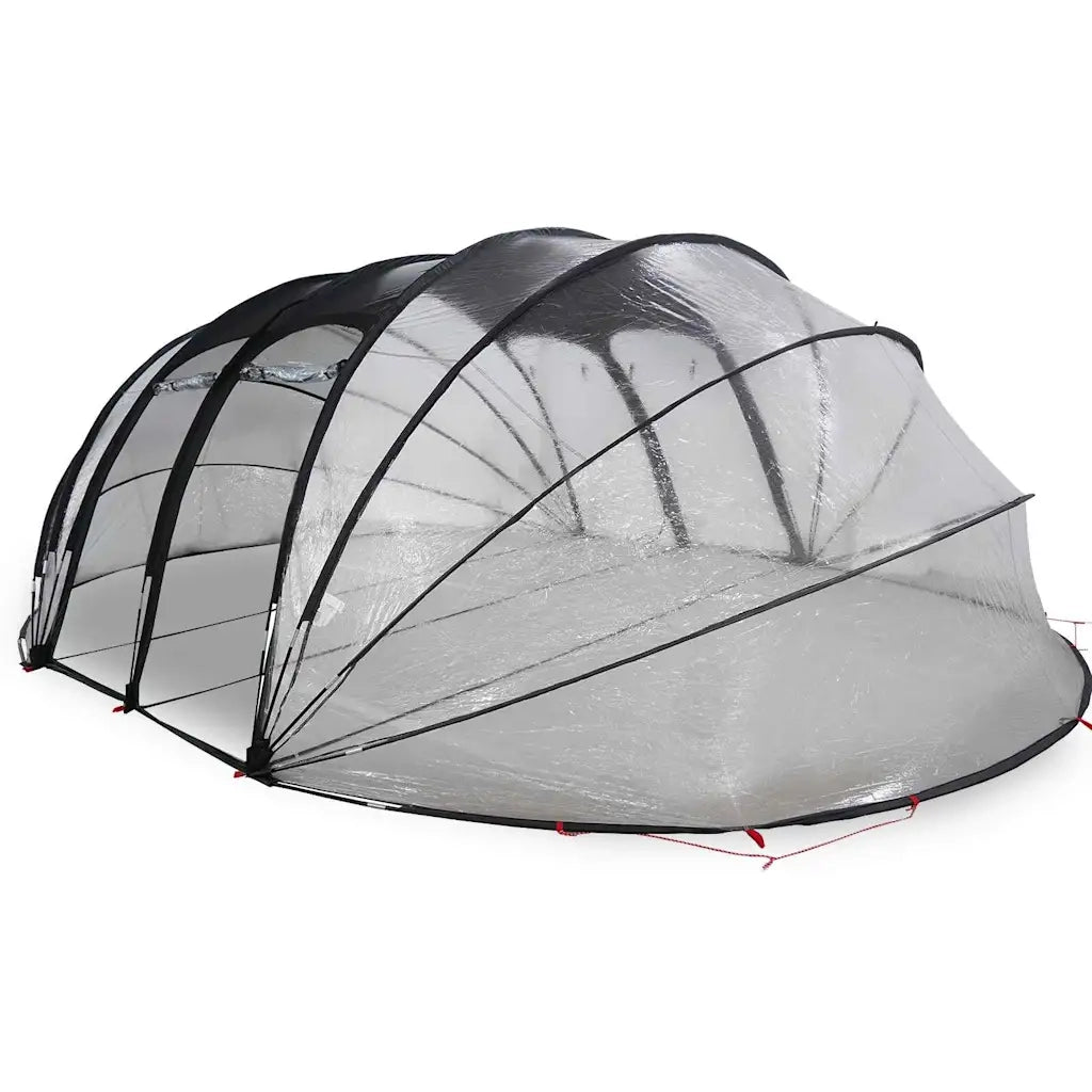 Tenda da piscina a cupola Trasparente 538 x 440 x 204 cm PVC