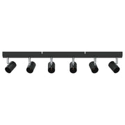 Faretto da soffitto moderno orientabile per interni 73 x 6,5 x 11,5 cm metallo nero 02_0058297