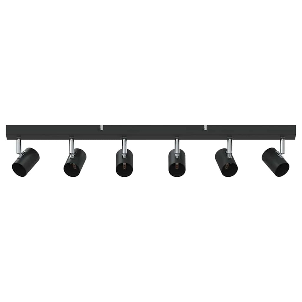 Faretto da soffitto moderno orientabile per interni 73 x 6,5 x 11,5 cm metallo nero 02_0058297