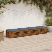 Cuscini per Sedia in 4 Pezzi SOEST 4 pz 100% Poliestere Blu 944654