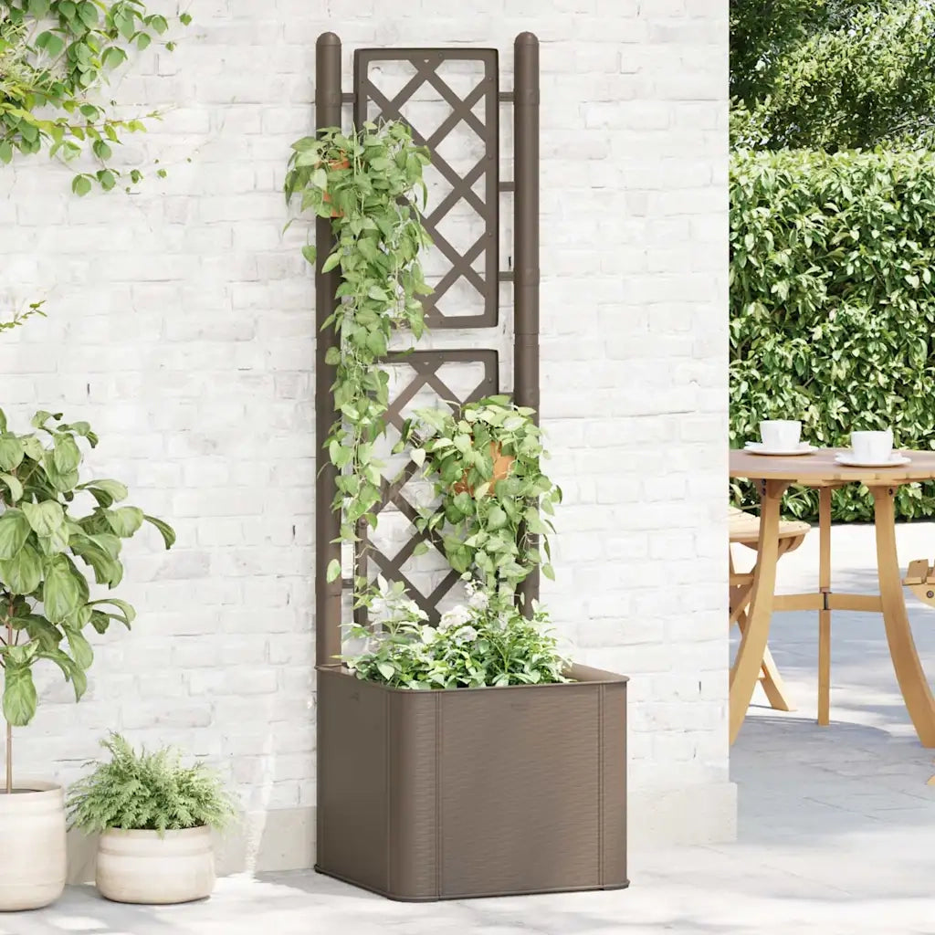 Letto Rialzato da Giardino con Graticcio e Irrigazione Moca