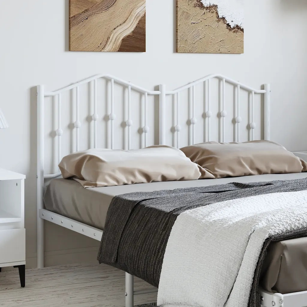 Testiera di Ricambio in Metallo Bianco 135 cm 373870