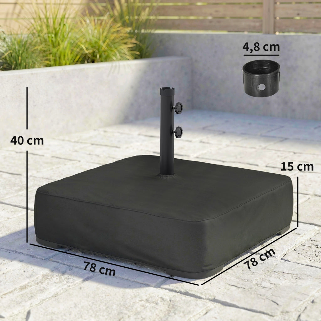 Base per Ombrellone con Sacchetti di Sabbia ¨C Zephmum ¨C Riempi con Sabbia Bagnata 90 kg