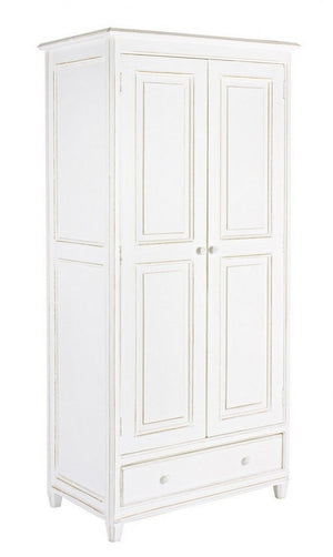 Mobile Armadio 90x55x190 cm 2 Ante 1 Cassetto Colette