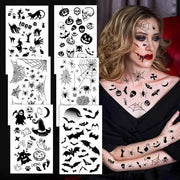 Accessori per tatuaggi temporanei acqua resistente per bambini e adulti - disegno veltro/spider - materiale duraturo