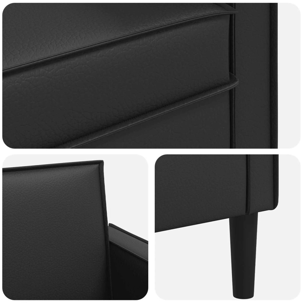 Poltrona XL Nero Similpelle 42043524