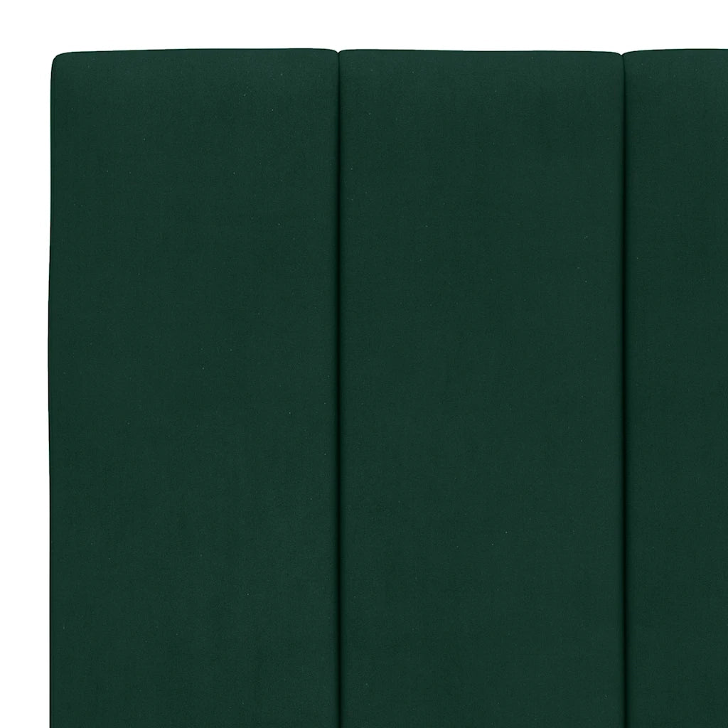 Letto con Materasso Verde Scuro 80x200 cm in Velluto