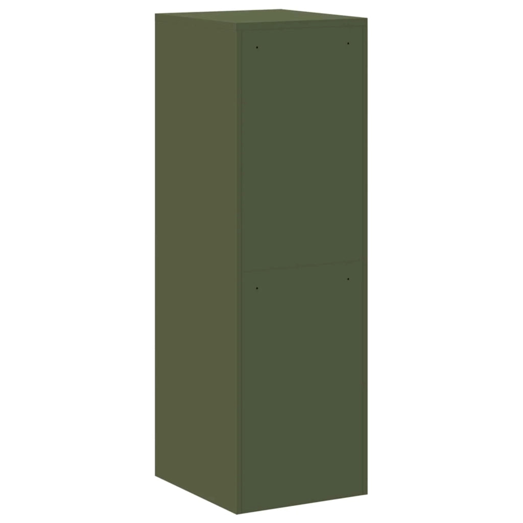 Armadio per File Geometrico 2 pcs Verde oliva 44 x 50 x 139 cm 3406158