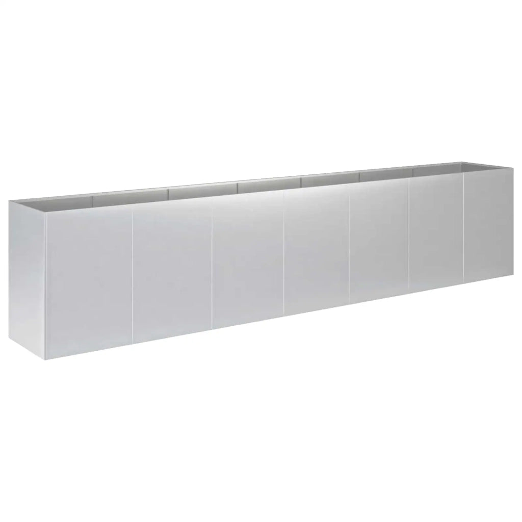 Vaso da giardino Argento 280 x 40 x 60 cm Acciaio zincato 8005909