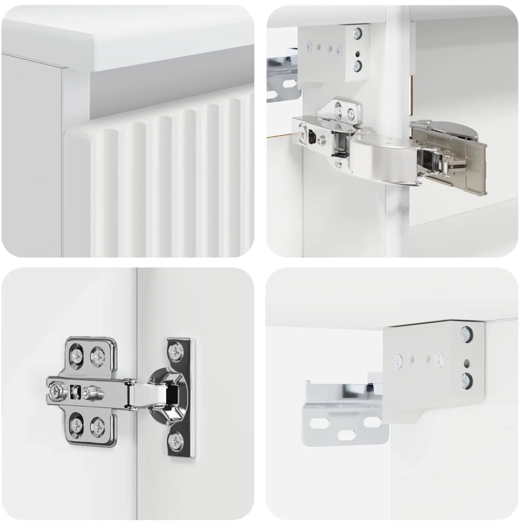 Set di mobili per il bagno 4 pcs Bianco 3407423
