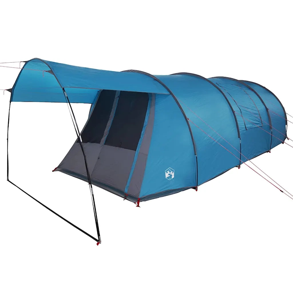 Tenda tunnel per 4 persone Blu e Grigio 740 x 370 x 220 cm 42004036