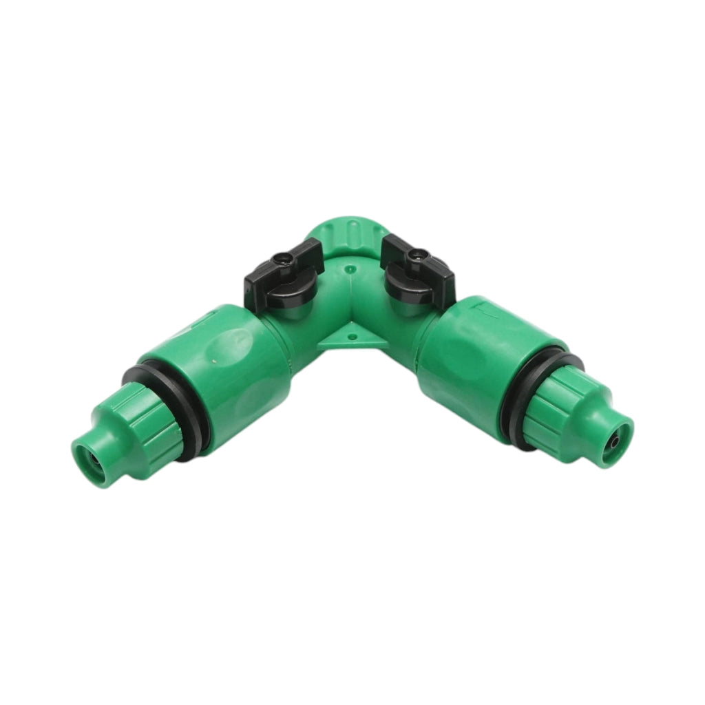 Kit completo per irrigazione a goccia con tubo da 25 m, timer, ugelli, connettori e aste di fissaggio (100 pezzi)